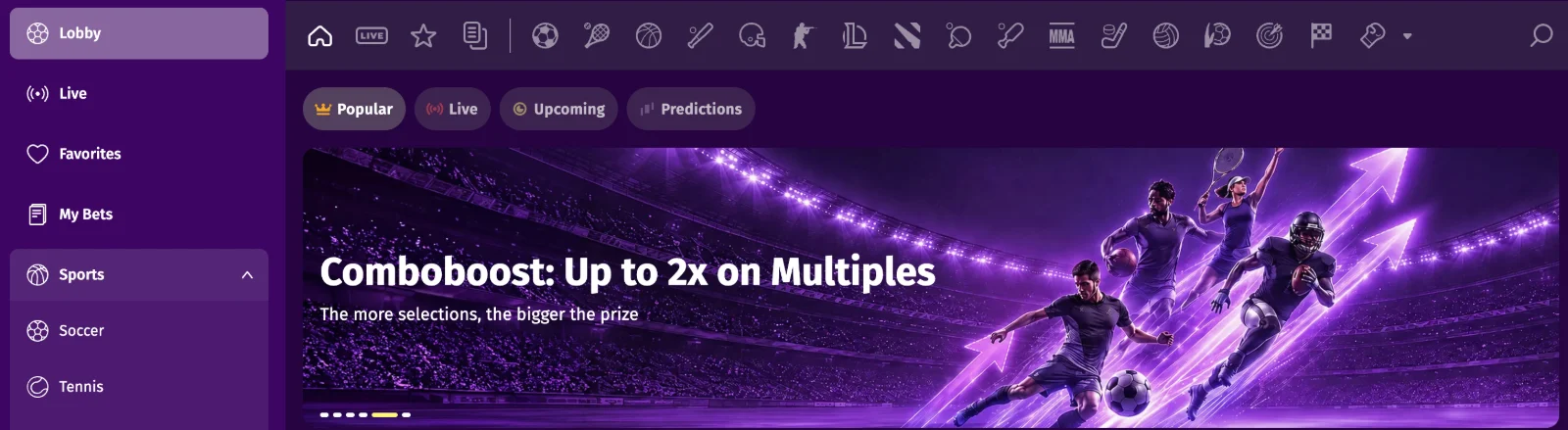 Sports bonuses for betting at greatslots Casino — $3
